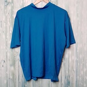 Sun protection Zone blue short sleeve shirt 2XL